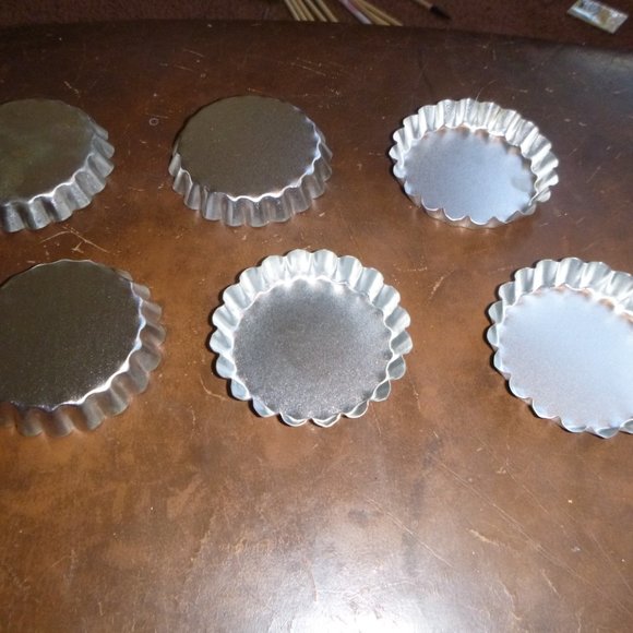 26 Vintage Mini Aluminum / Tin Pastry Cake Pans